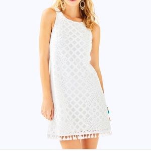 NWT Lilly Pulitzer White Pineapple Geo Lace Dress